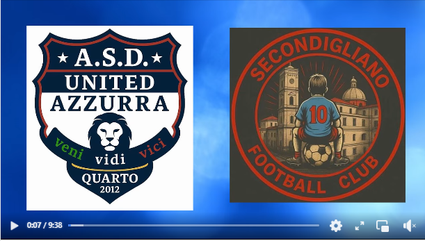 immagine di anteprima del video: UNITED AZZURRA QUARTO vs FC SECONDIGLIANO